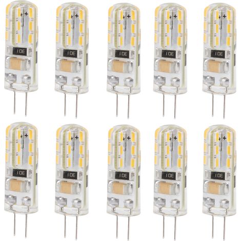de 10 ampoules LED G4 à double culot 1 5 W 110 V CA 110 lm