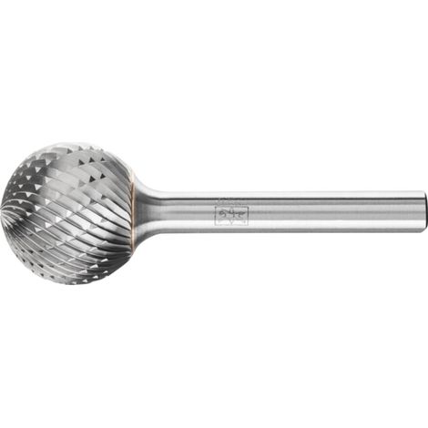 Fraise sur tige de 6 mm, en carbure, forme sphérique KUD, denture 3 PLUS, Forme : KUD 2018, Ø de la tête 20 mm, Long. de tête 18,0 mm (1/5)