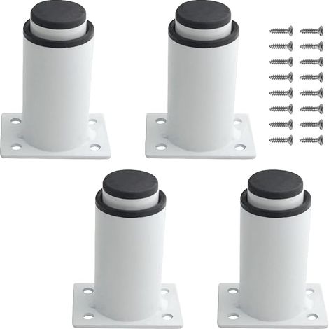 Lot de 4 pieds réglables en métal pour meubles- Support central pour cadre de lit - Latte de 80 mm à 120 mm - Pieds pour table (1/4)