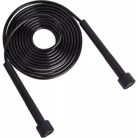Adjustable jump rope for fitness training for men, women, and children speed jumping exercise black. (1/5)