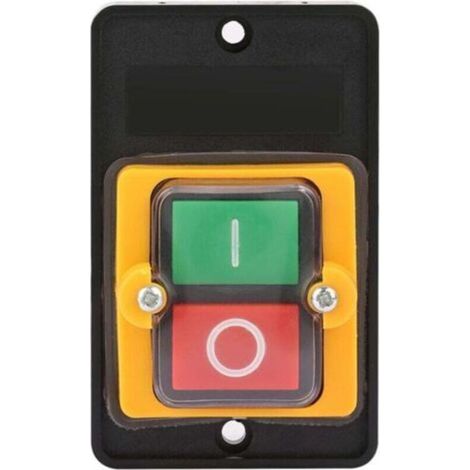 Pulsador, AC220V/380V 10A, interruptor de seguridad impermeable de encendido/apagado para dispositivos mecánicos y máquinas textiles.