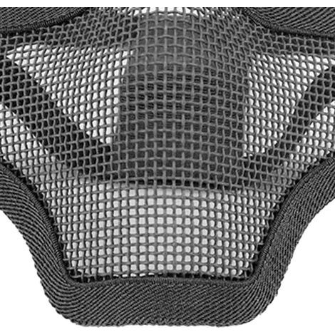 Halbgesicht aus Metallgewebe, in modernem Design, 54 bis 62 cm groß, geeignet für Outdoor-Aktivitäten, schwarz. (1/5)