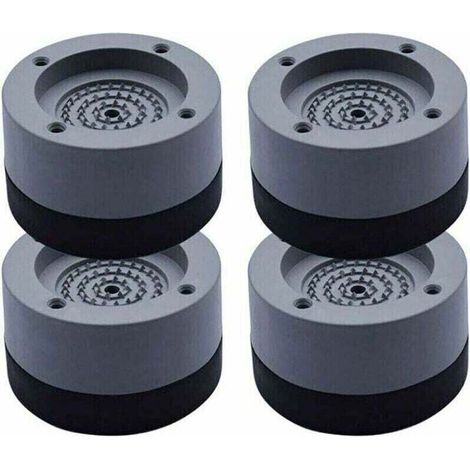 4Pcs Patins Anti Vibration Tampon Anti-vibration Lave Linge Universel Pieds Stabilisateur Piédestal pour Lave-Linge Réfrigérateur (1/5)