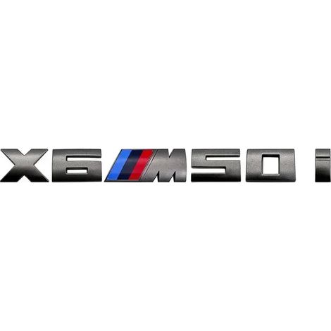 (Gris 7,3 cm X6M50I) - 7,3 cm. Convient pour le logo M, nouvel autocollant gris en ABS pour coffre. Convient aux BMW. (1/5)