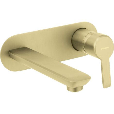 Rubinetto per lavabo incassato Deante Arnika in oro spazzolato