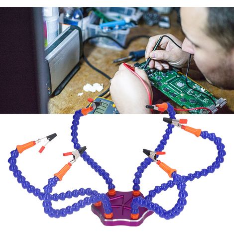 Der Lötkolben erleichtert die Verwendung eines dreihändigen, flexiblen USB-Lötwerkzeugs. (1/5)