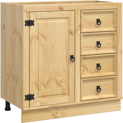 Maison Exclusive - Armario SKI Marrón Miel 80 x 46 x 81 cm Madera (1/5)