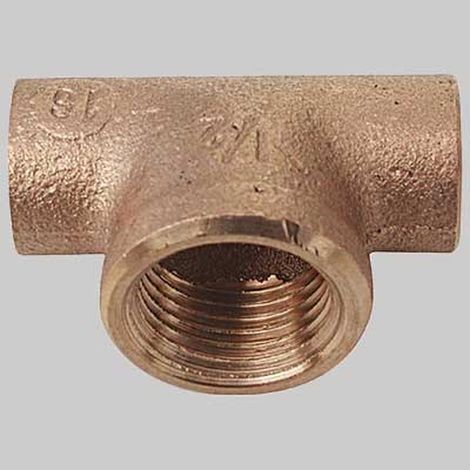 TEE BRONZO FEMMINA A SALDARE FEMMINA - 22 x 3/4 x 22