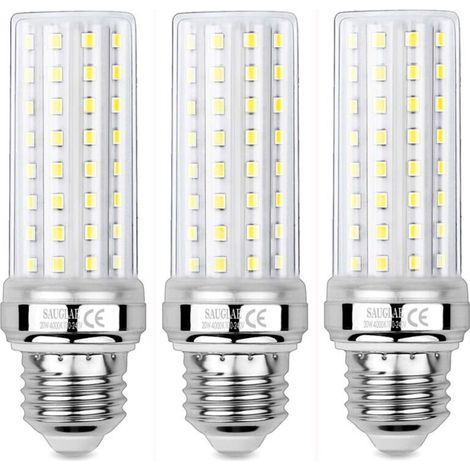 3 Pièces Ampoules de Maïs LED 20W, Équivalent 150W Ampoule Incandescente, 2300LM, 4000K Blanc Neutre, Ampoules à E27 Vis Edison (1/4)