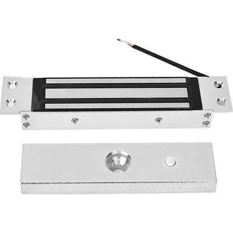 Serrure électromagnétique étanche 12V 180kg – Alliage aluminium haute résistance – Installation facile pour portes bois, verre, métal - 12V180kg (1/5)