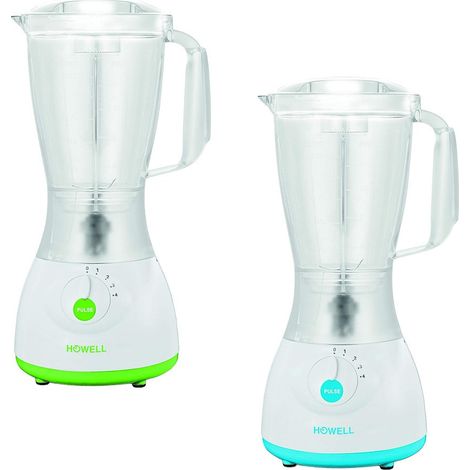 Licuadora HOWELL 350W, 1.5L, 4 Vel., Cuchillas Acero.  Color: Verde