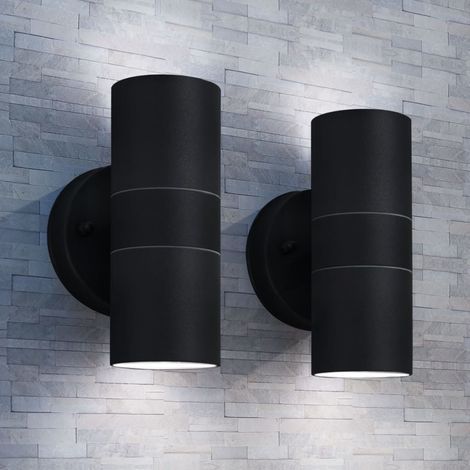 Applique murale d'extérieur, Lampe Murale moderne, Luminaire Applique 2 pcs Acier LKOWF33661 (1/3)