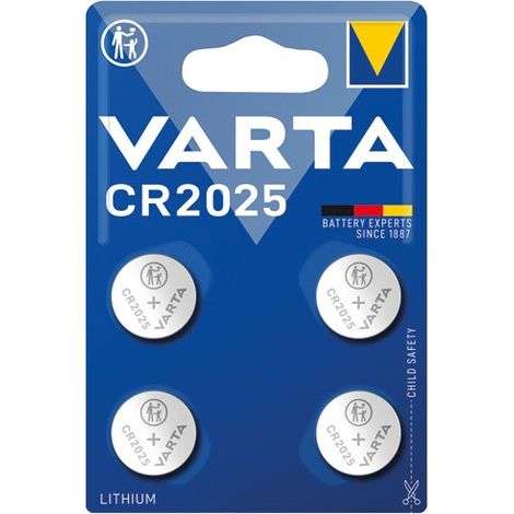 VARTA - Pile lithium electronique cr2025 x 4