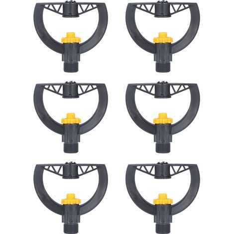 G3/4 male thread irrigation nozzle, black plastic, for agricultural greenhouses, 6 pieces (1/5)