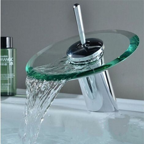 Mitigeur de lavaboSupport de boîtier Commercial Manche Unique Coiffeuse généralisée Cascade Robinet de lavabo de Salle de Bains Baignoire Cascade robinets de lavabo de lavabo robinets de lavabo (1/4)