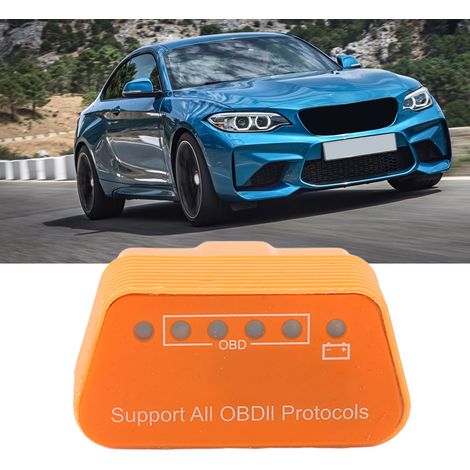Outil de diagnostic automobile OBD2 Orange ELM327 V1.5 avec Bluetooth (1/5)