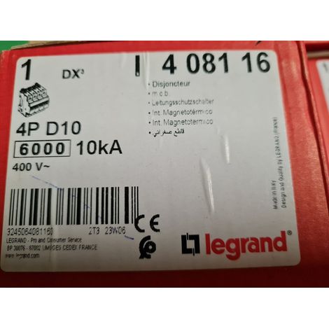 C 32A 36kA , 410037 DISJONCTEUR LEGRAND