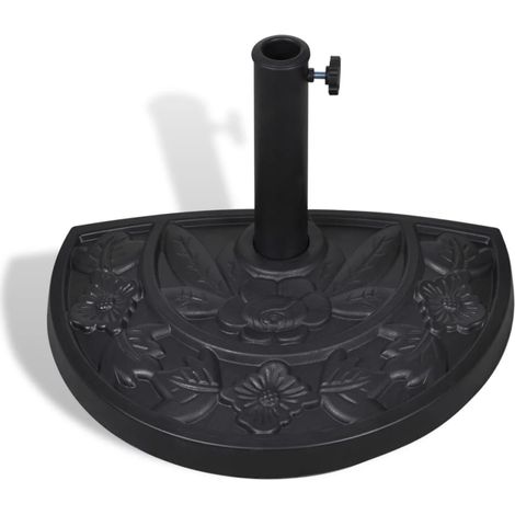 Socle de parasol demi-rond Résine (1/5)