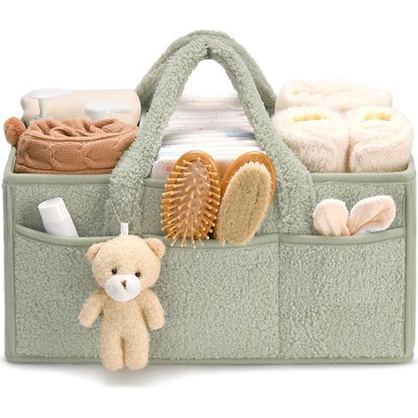Sac à langer - Boîte de rangement pour couches - Sac de rangement - Boîte de rangement pour couches - Vert (1/5)