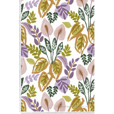 Papier peint Nature Violet Aroma Lutèce