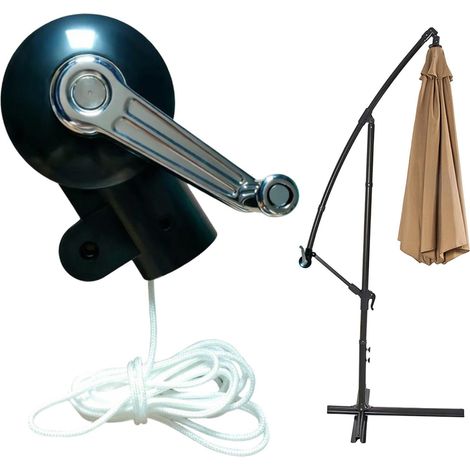 Parasol Remplacement,Pièce d'Ombrage Résistante à la Rouille - Manivelle de Remplacement pour Parapluie,pour Femmes, Adultes, Jardin, Plage, Cour, Terrasse, (1/5)