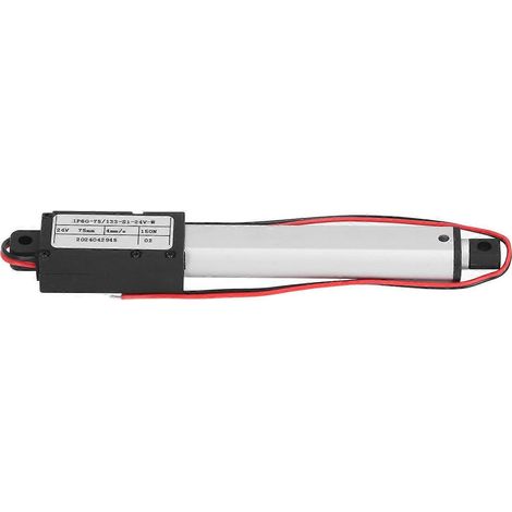 Elektrischer Mikro-Linearaktuator, teleskopisch, Mini-Kleinbewegungsaktuator, 150 N, 3 Zoll Hub, DC 24 V, 4 mm/s für