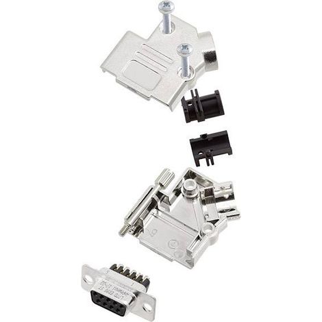 Amphenol L17D45PK-M-15+L77DA15SST Kit embase SUB-D femelle 45 ° Nombre de pôles: 15 raccord à vis 1 pc(s) D740181
