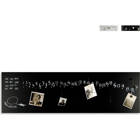 Lavagna magnetica calendario da parete soggiorno cucina ufficio Krok 2 - Nero (1/5)