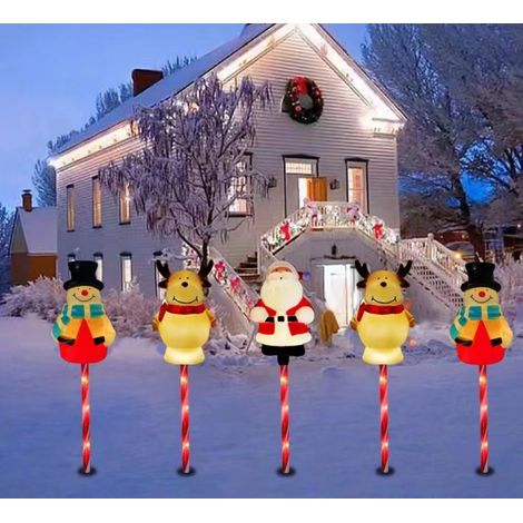 Guirlandes solaires de Noël, décorations de Noël extérieures, guirlandes solaires de bonbons de Noël, guirlandes solaires de jardin étanches (1/4)