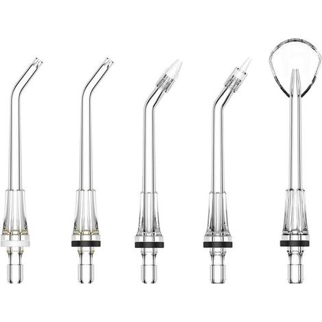 Kit de 5 Embouts Jet Dentaire Compatibles Avec FC5240 et Autres Modèles,Buse Multifonctionnelle Pour le fil Dentaire,Buse à Jet d'eau Dentaire Classique