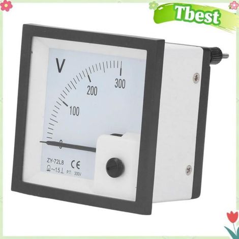 Voltmètre Analogique - 0-300 V - Précision Niveau 1,5 - Pour Panneau Électrique Industriel - 1 Pièce (1/5)