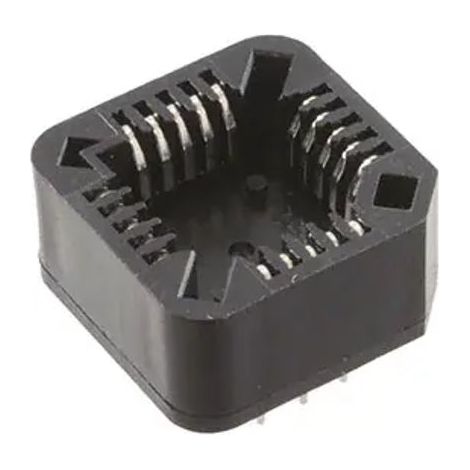 Support PLCC RS PRO 1.27mm, 20 contacts Femelle Traversant