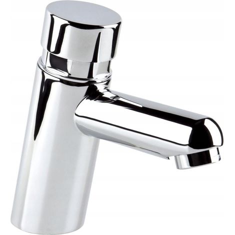 Robinet de lavabo sur pied chromé Valvex Timepress (1/2)