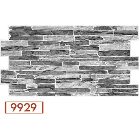 Pannelli 3D Rivestimento a parete in PVC effetto pietra, mosaico, legno Realistici e isolanti.-9929 (mis.980x500mm)