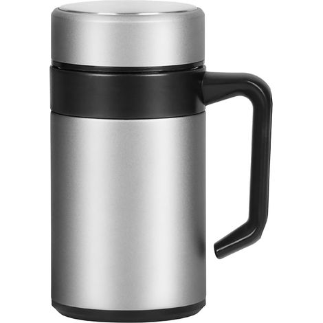 Thermos À Thé - Tasse Isotherme Avec Filtre Intégré Et Couvercle - Pour Infusion De Thé En Vrac Ou Café Froid - 400 ml (1/5)