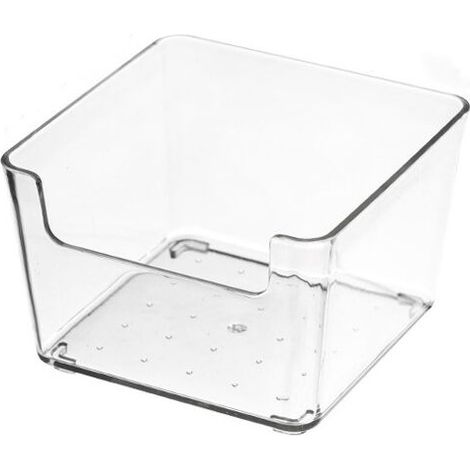 2 pièce Organisateur Tiroir Bureau Acrylique Transparent Boîte Séparé Séparateur de Boîtes de Rangement 5 Tailles Caoutchouc pour Papeterie Bijoux Cosmétiques(petite boîte carrée) (1/5)