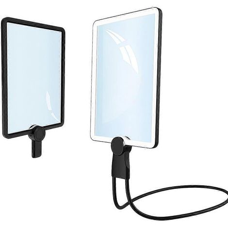 Lupa grossissante 5x con luz, lupa col de cygne flexible, lámpara de lectura con 50 LED 24 x 17, lupa con luz, lupa enfant idale pour la le (1/5)
