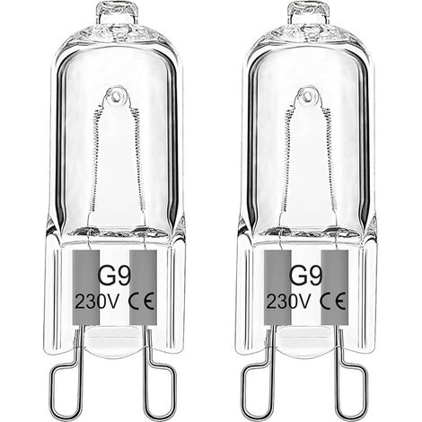 Ampoule Halogène G9 Pour Four 25W 230V Ampoule de Four G9 Dimmable Tolérance 300°C Micro-ondes, Blanc Chaud 2700K (1/4)