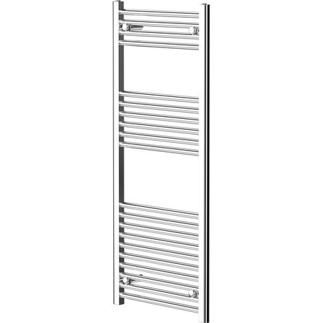 Pizarro Chrome 1200mm x 500mm Straight Heated Towel Rail (1/5)