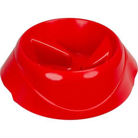 Ferplast MAGNUS SLOW Ciotola anti-ingozzamento per cani. Vari colori e misure.. Variante SMALL - Misure: 21.7 x 20.5 x h 10 cm - 0.5 L - Rosso (1/4)