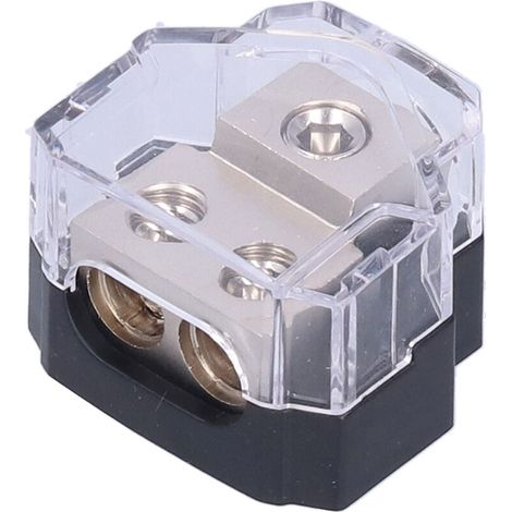 Bloc de Distribution d'Alimentation avec Porte-Fusible 60A 1 Entrée 2 Sorties pour Voitures Camions Bateaux Camping-Cars (1/5)