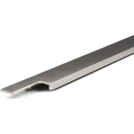 Poignée de meuble 196 mm profil Ramara poignée aluminium tiroir armoire porte meuble quincaillerie placard cuisine chambre, aspect inox (1/4)