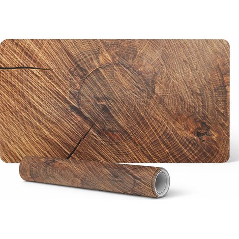 Alfombrilla de rat贸n con textura de madera para escritorio, teclado y port谩til, 100x50 cm.