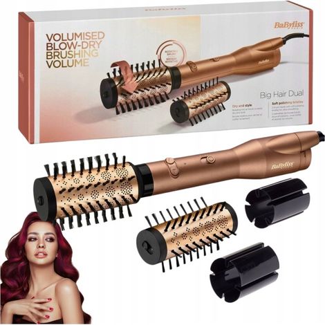 Babyliss Rotationshaartrockner BIG HAIR DUAL 650W Goldene Ionisierung