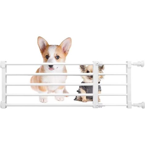 Puerta corta para perros, puerta de paso, puerta para mascotas pequeñas a presión, puerta para mascotas baja y ajustable, puerta para perros pequeños, puerta de interior (altura 24 cm, ancho 56-100 cm (1/5)