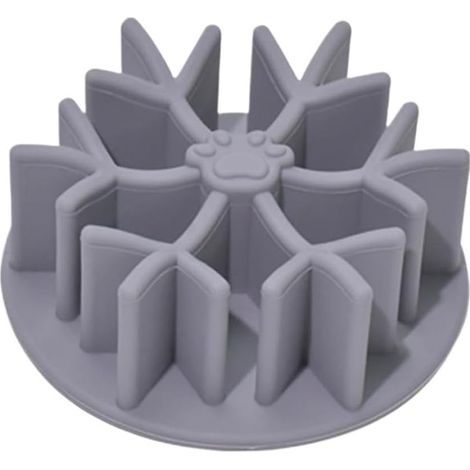 Gamelles pour animaux de compagnie avec insert pour chien en silicone de qualité alimentaire, distributeur de croquettes anti-glouton (1/3)