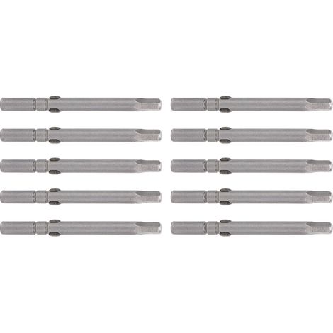 10 embouts de vissage magnétiques hexagonaux, forets à douille, acier alliage S2, outillage industriel, lot de 10 (1/5)