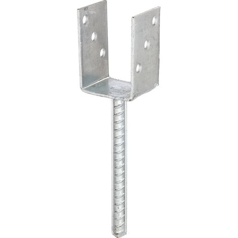 STAFFA PORTAPALO AD U 71X60X104MM CON ANCORAGGIO