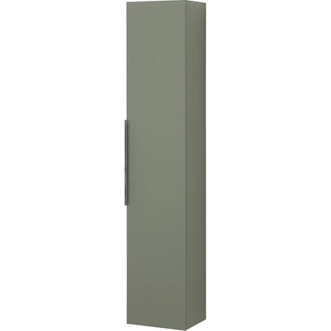 Colonna bagno sospesa 150 cm verde opaco con anta soft close Elva (1/5)
