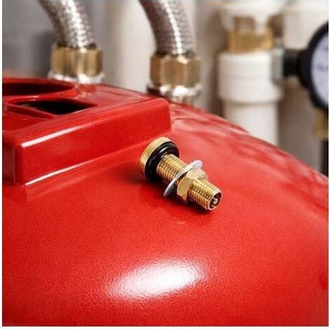 1 - Valve Schrader - Réservoir à vessie - Surpression domestique - Pour cuve 24-100l - Acier (1/5)